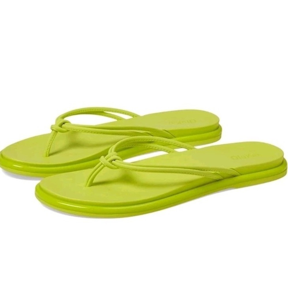 OLUKAI Women's Size 9.5 AKA Citron Flip Flops Sandals Bright Hawaiian Beach